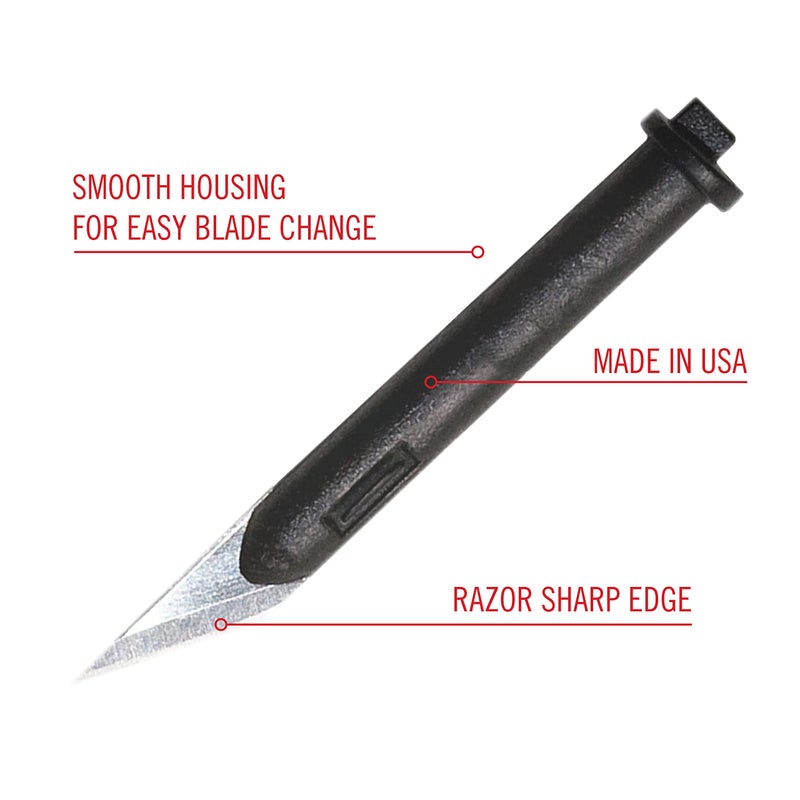Excel Blades #65 Hobby Replacement Blades, Set of 6 Carbon Steel Blades for Precision Cutting & Trimming, Multi-Purpose Professional, Hobby, and Crafting Tools - Made In USA - Image 2